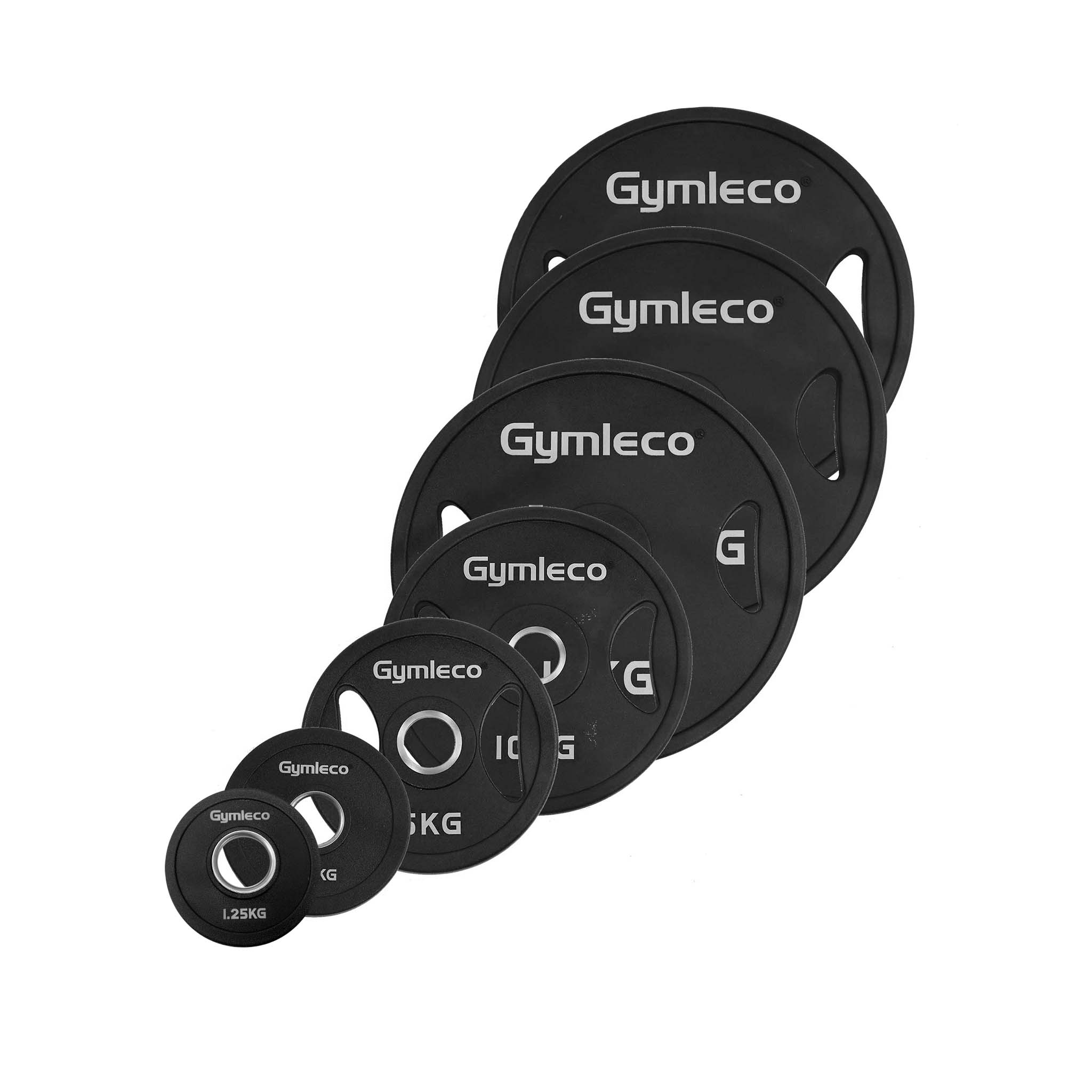 822 Gymleco Weight plate Polyuretan, black