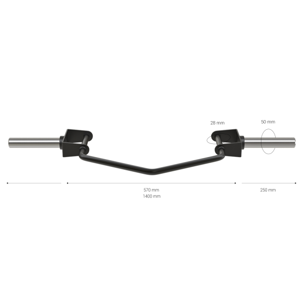 408 Gymleco Open Deadlift Bar